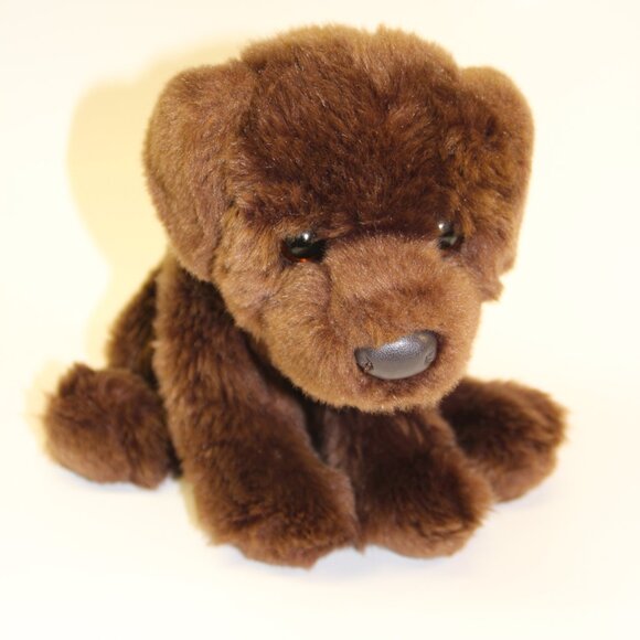 Douglas Chocolate Lab Plush 10” Brown Dog Cuddle Toys Tucker Stuffed Animal - Picture 2 of 7